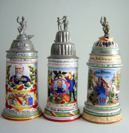 Porzellan Reservistenkrüge (zum vergrößern klicken) – Foto 1